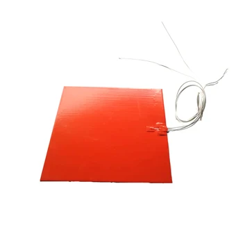 

12v 90w 250*300*1.5mm silicone heat bed for 3d printer adhesive 1 side 100k thermistor 1000mm lead wire out from 250mm side