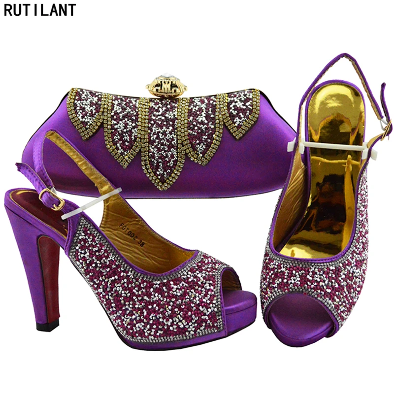 Nieuwe Sales In Vrouwen Bijpassende Schoenen en Tas Set Italiaanse Schoenen met Bijpassende Tassen Set Versierd met Strass Hoge Hak schoenen Nieuwe Sales In Vrouwen Bijpassende Schoenen en Tas Set Italiaanse Schoenen met Bijpassende Tassen Set Versierd met Strass Hoge Hak schoenen
