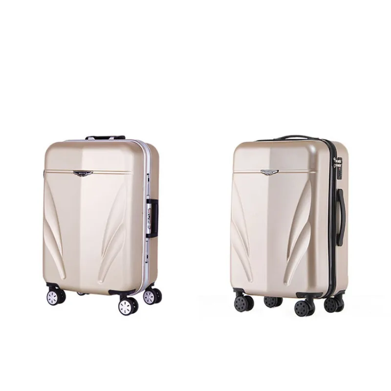 

Scratch-durable luggage,22"/24"Retro universal wheel aluminum suitcase,Leather Trunk,High-grade trolley case, 20"Boarding box