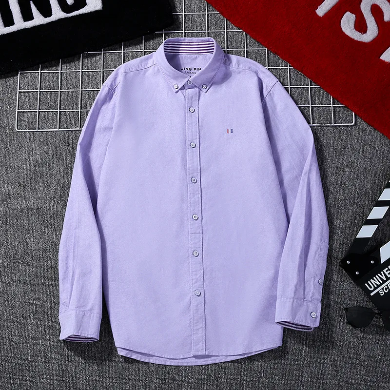 Men Plaid Shirt Long Sleeve Spring Shirt Brand Mens Checkered Shirt Cotton Mens Casual Shirts 2019 Men Plus Size slim fit Camisa