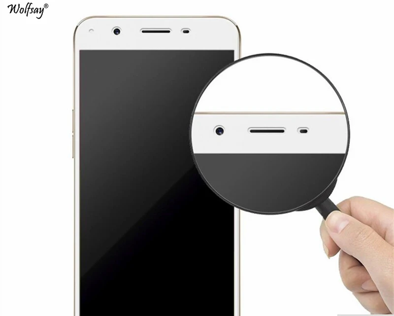 Wolfsay 2 шт. для Стекло OPPO R7 плюс Экран протектор Закаленное Plus не царапающаяся