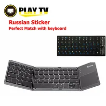 Portable Folding Russian Bluetooth Keyboard Wireless Rechargeable Foldable Touchpad Keypad for IOS/Android/Windows ipad Tablet