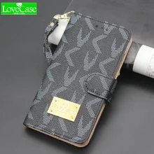 LOVECASE For Galaxy S7 luxury flip phone wallet for Galaxy S6 S7 Edge S8 s8Plus note5 note8 card style phone cases bags