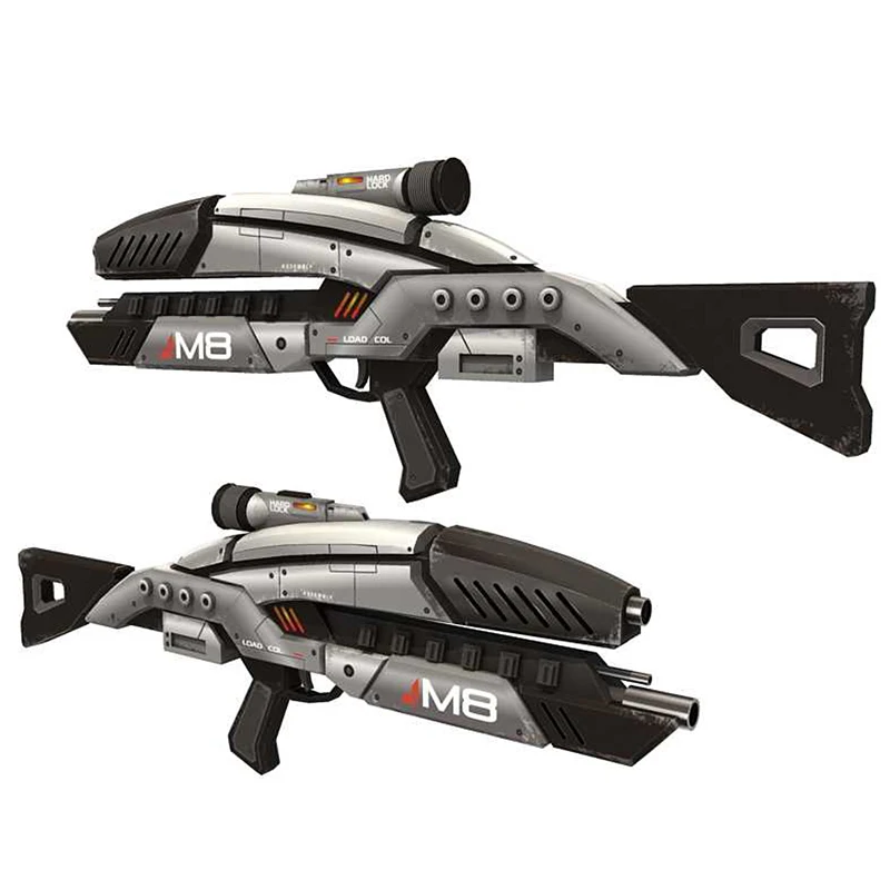 DIY 1:1 Mass Effect M8 Мститель винтовка Бумажная модель Сборка ручная работа 3D игра-головоломка детская игрушка