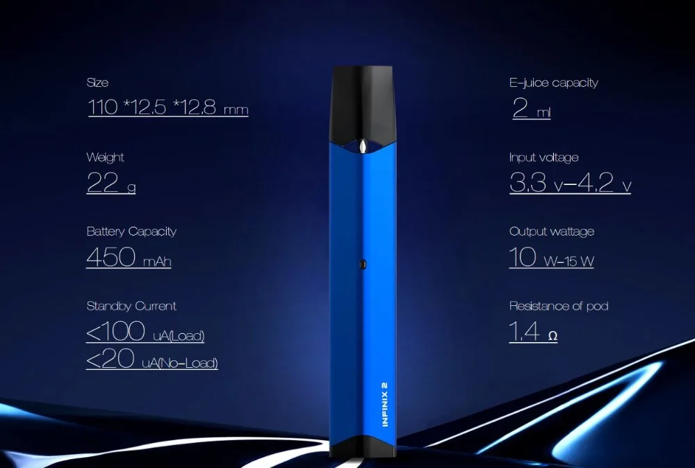 Комплект SMOK INFINIX 2 Pod с воздушным приводом с аккумулятором 450 мАч 2 мл Pod электронная сигарета картридж Vape ручка испаритель