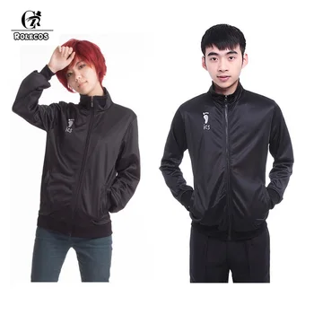 

ROLECOS Anime Haikyuu Cosplay Costumes Men Costume Jacket Uniform Karasuno High School Volleyball Club Cosplay Costumes Jacket