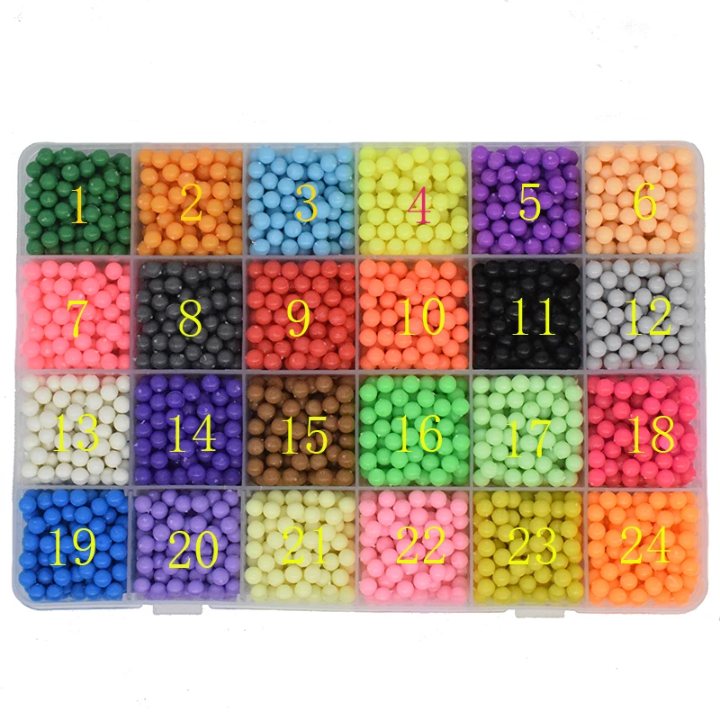 

300pcs Pegboard Water Beads Diy Toys For Children Hama Bead Set Girl Boy Beadbond Toy Fuse Jigsaw Kids Educational Puzzle