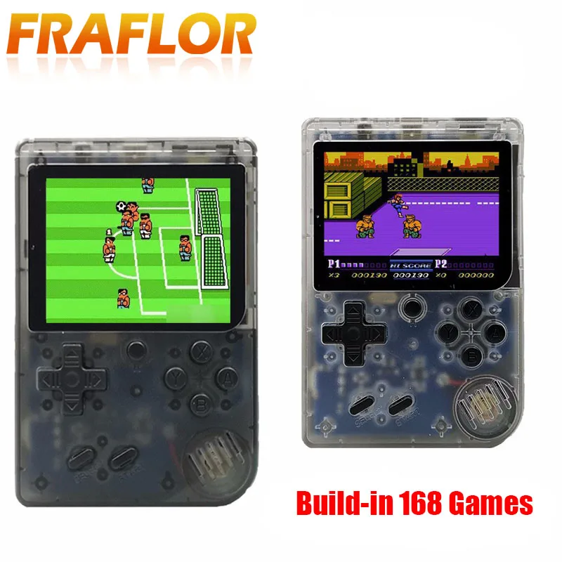 Портативная игровая консоль Fraflor с эмулятором 3 дюйма 168 игр|Портативные игровые