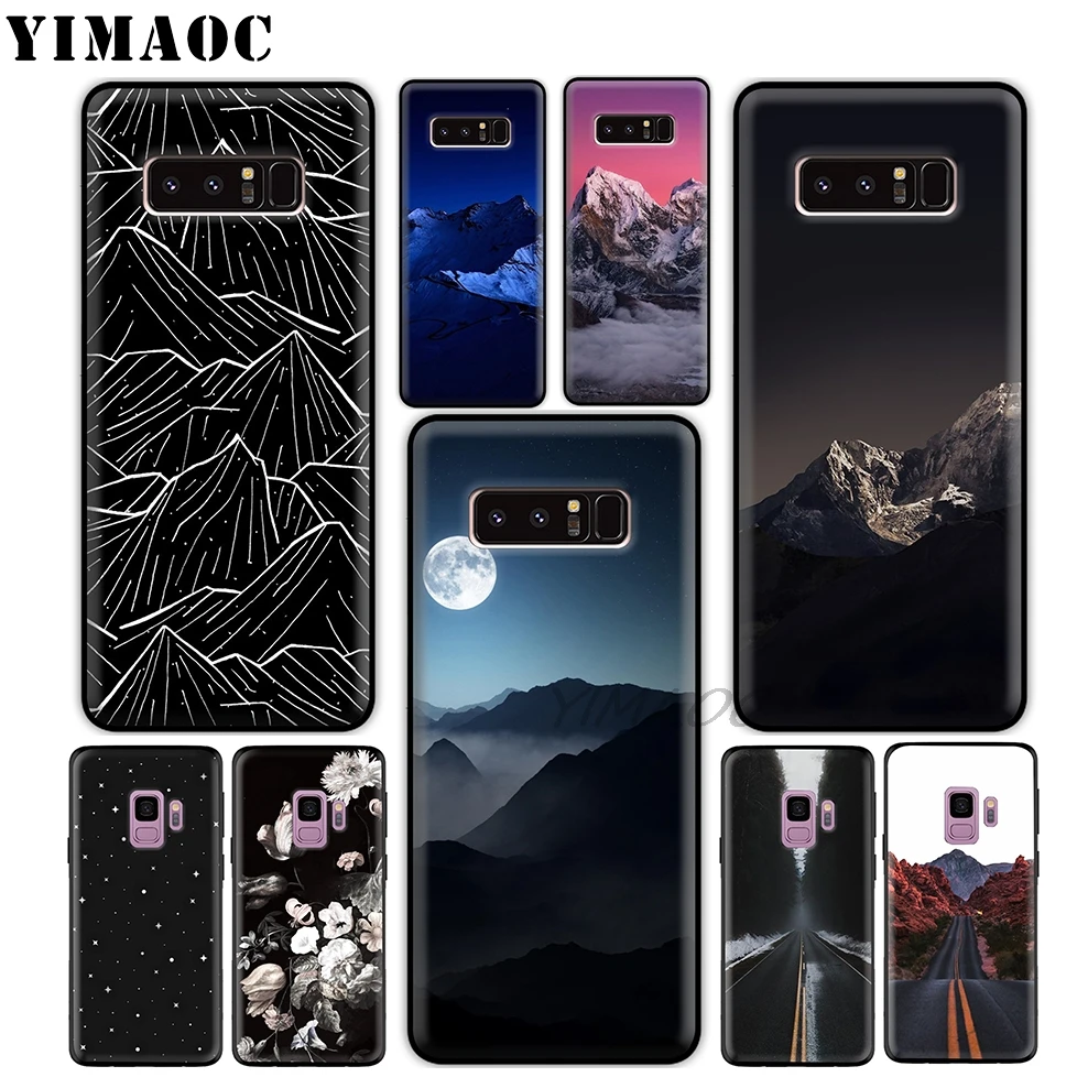 YIMAOC The dark sun mountains Soft Silicone Case for Samsung Galaxy A9 A8 A6 Plus 2018 A5 A3 2017 2016 Note 9 8 |
