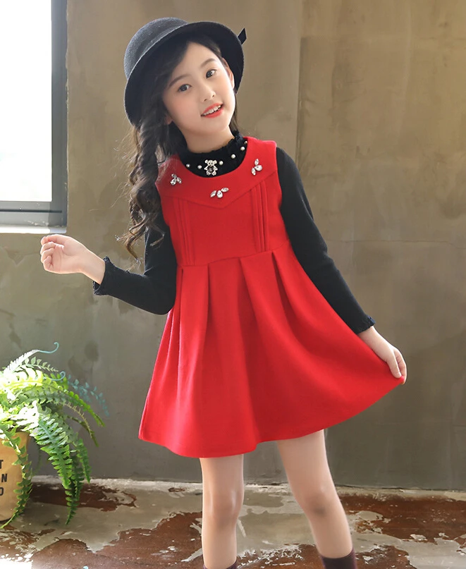 2018 wholesale Autumn Girls 110 150 children clothes 3 colors Korean