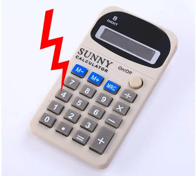 

1pcs Electric Shocker Calculator Mouse Stapler Gadget Anti-Stress Shocking Novelty Gift Office Prank Jokes Funny Kids Adults Toy