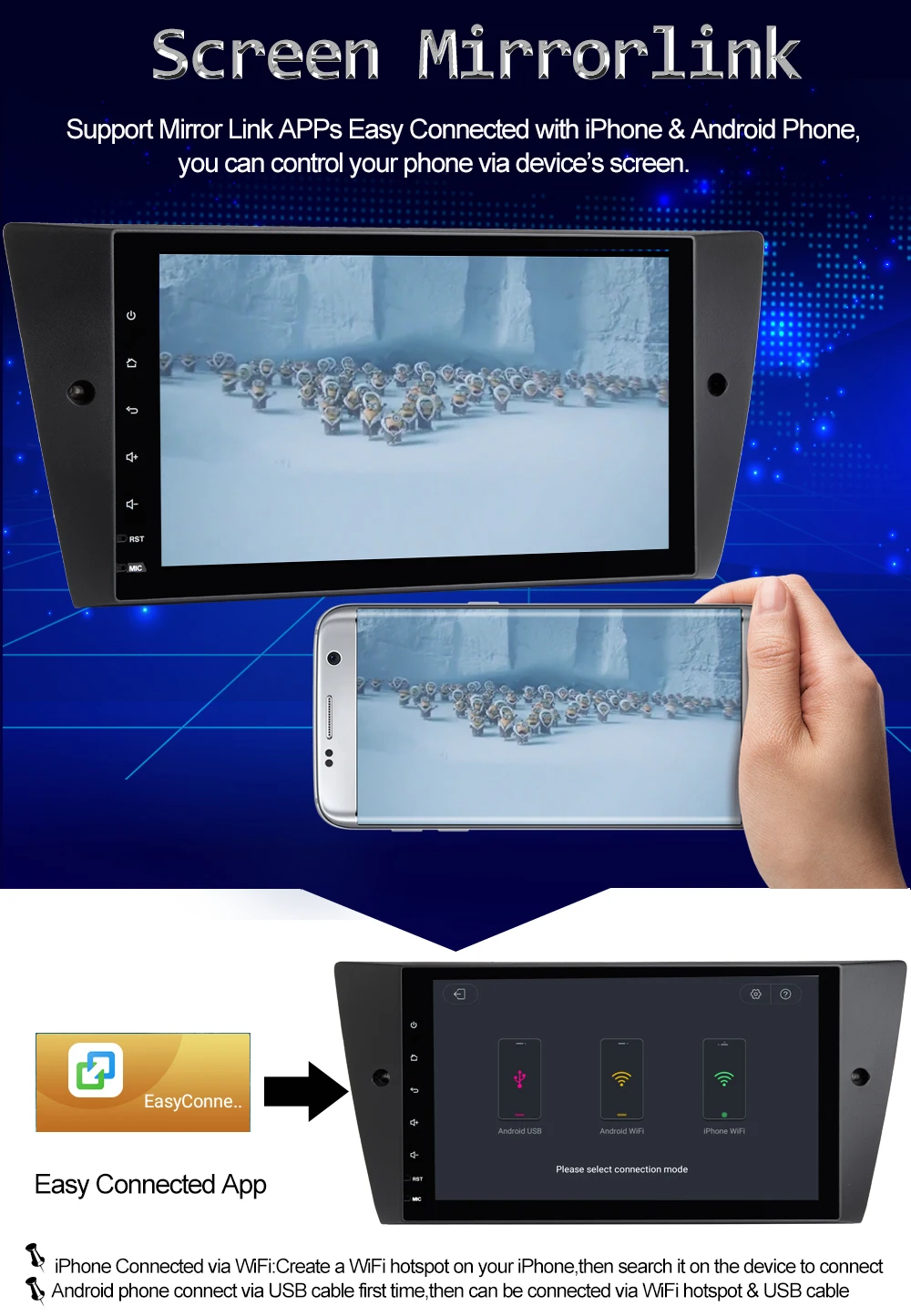 Excellent 9" IPS Screen Android 8.1 8 Core 4GB RAM Multimedia Player For BMW 3 Series 318i 320i 325i E90 E91 E92 E93 M3 Stereo Radio GPS 15 Excellent 9" IPS Screen Android 8.1 8 Core 4GB RAM Multimedia Player For BMW 3 Series 318i 320i 325i E90 E91 E92 E93 M3 Stereo Radio GPS 15