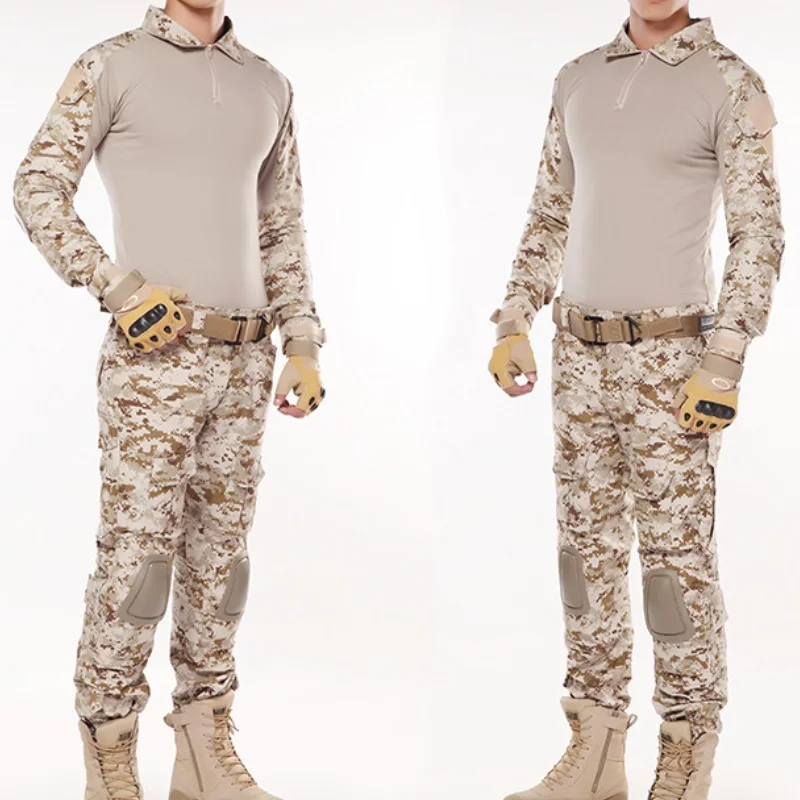Multicam Black Men's Military Combat Suit Shirt Pants Tactical BDU Uniform SWAT 