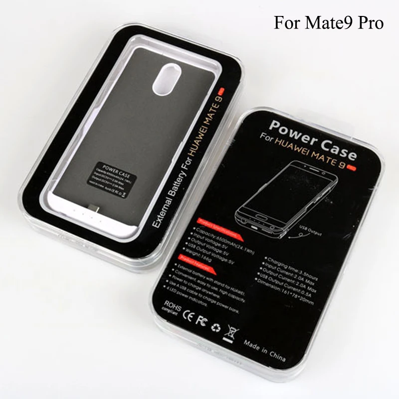 

For HUAWEI 2016 Mate9 Pro / LON 6500mAh External power bank Charger pack battery phone case cover with bracket holder