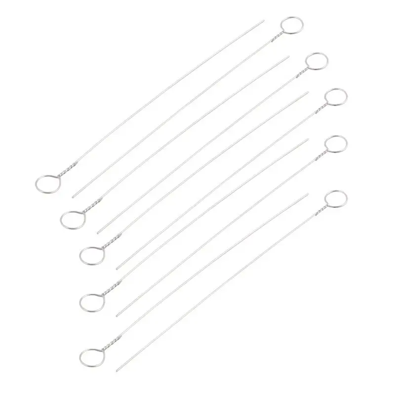 

10Pcs Ni-Cr Alloy 4Mm Dia Inoculating Loop For Lab Microbiology Tissue Culture