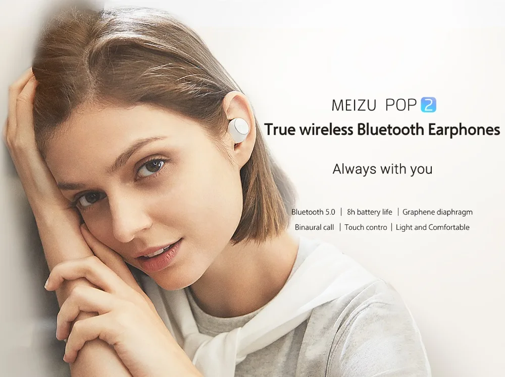 Meizu POP 2 TW50S Bluetooth 5,0 наушники обновленная версия TWS Беспроводная Спортивная гарнитура POP2 водонепроницаемая для iPhone Meizu