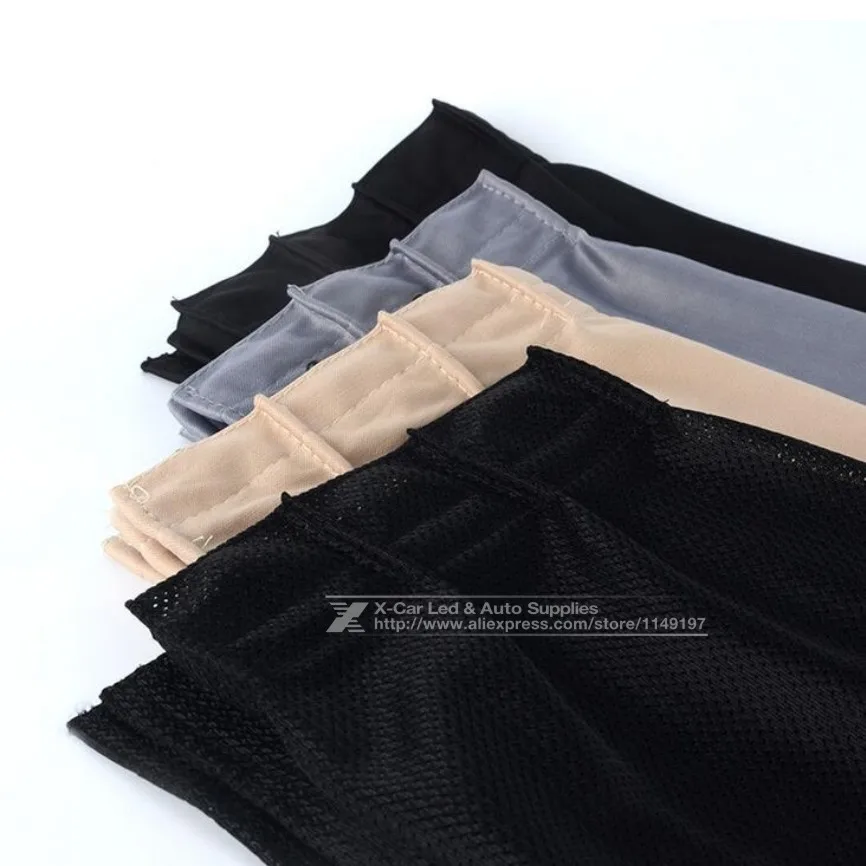 2Pcs/set Cotton Fabric Mesh Fabric Car Auto Windshield Window Curtain Sunshade Set UV Protection Side Black Beige Gray