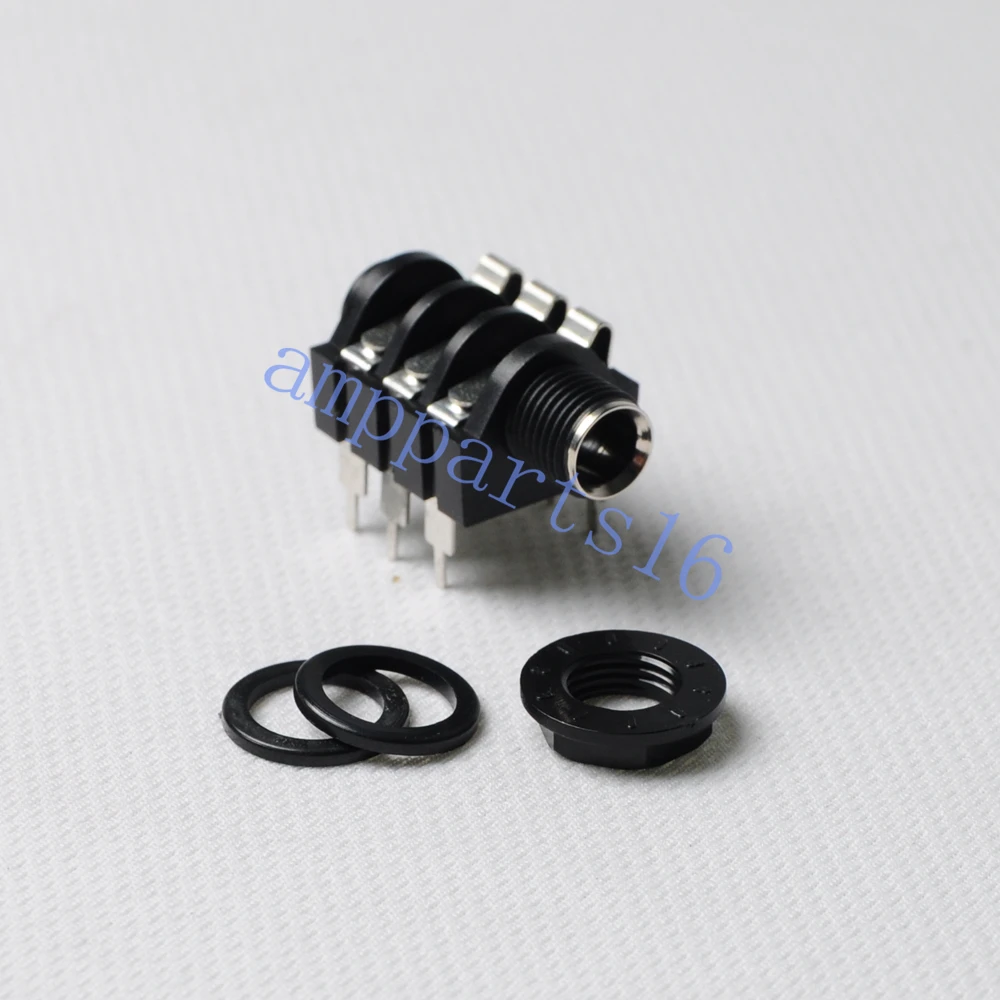10pcs 1 4 Cliff Phone Jack 6 35 6pin PCB Headphone Audio Tube Amp Guitar Stereo
