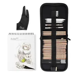 Марко 29 шт. профессиональный набор инструментов для рисования и эскизов с Графитовые карандаши, угольные карандаши, бумажная стираемая