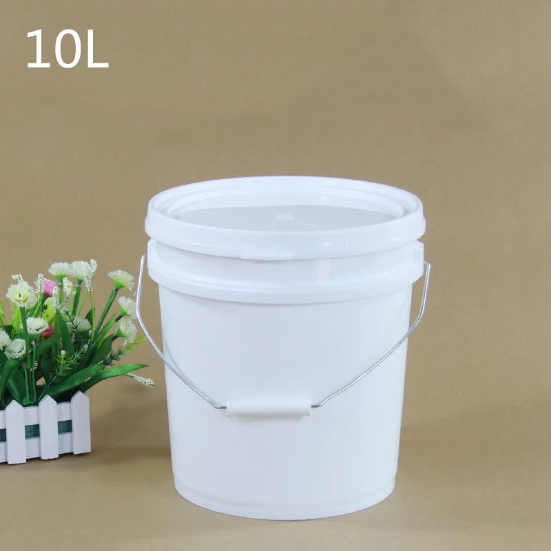 Download 2pcs Set 10l Unbreakable Plastic Bucket With Lid And Iron Handle Pp Material Paint Ink Food Water Packaging Container Buy At The Price Of 17 24 In Aliexpress Com Imall Com