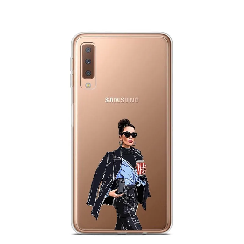 Чехол для Samsung Galaxy A50 силиконовый защитный чехол из ТПУ A51 A71 A30 A10 A6 A8 A7 2018 A750 мягкий