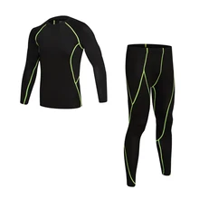 Мужской спортивный костюм футболка с длинными рукавами одежда для фитнеса, комплект мужской одежды crossfit MMA костюм Юнион функциональное компрессионное платье