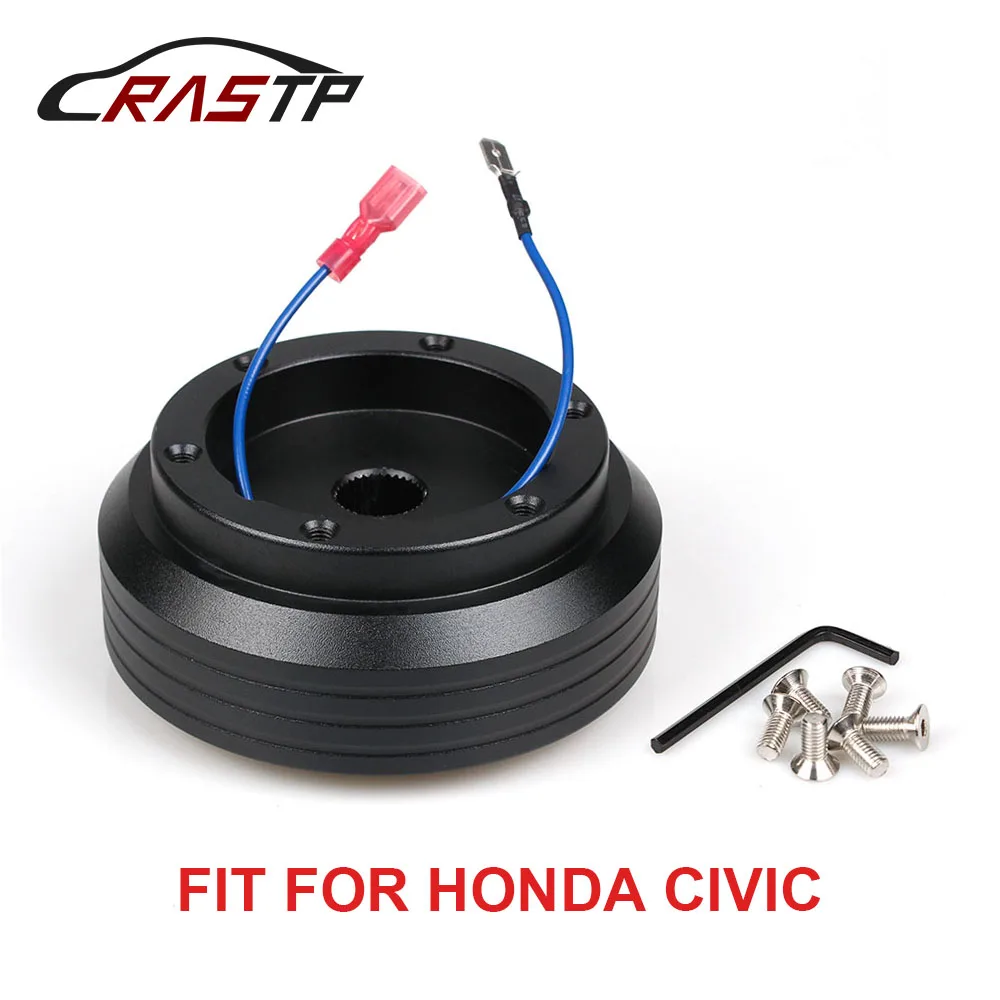 RASTP черный алюминиевый гоночный руль короткий адаптер ступицы для Honda Civic|Рулевые