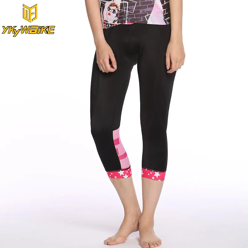 YKYWBIKE 2017 Women Cycling Pants Quick Dry Breathable 3D Padded MTB
