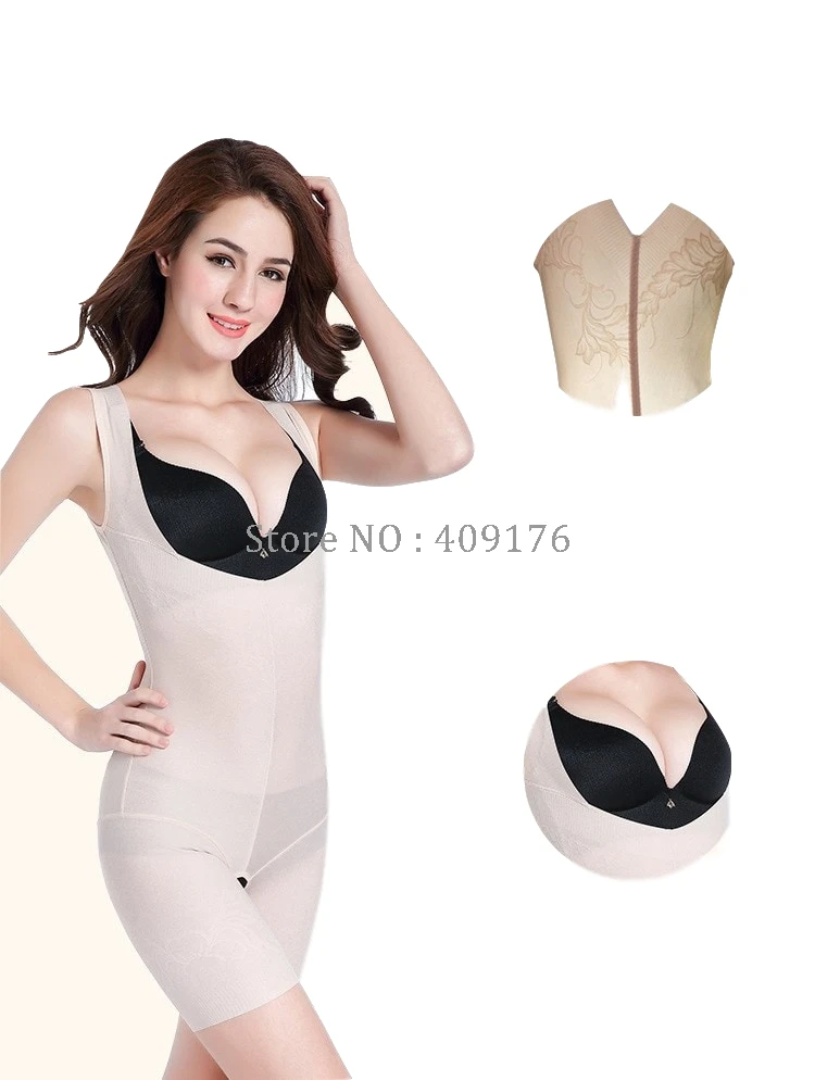  PRAYGER New Plus Size 5XL Bodysuit Slimming Waist Full Body Shaper Lift Breast Corset Thigh Trimmer