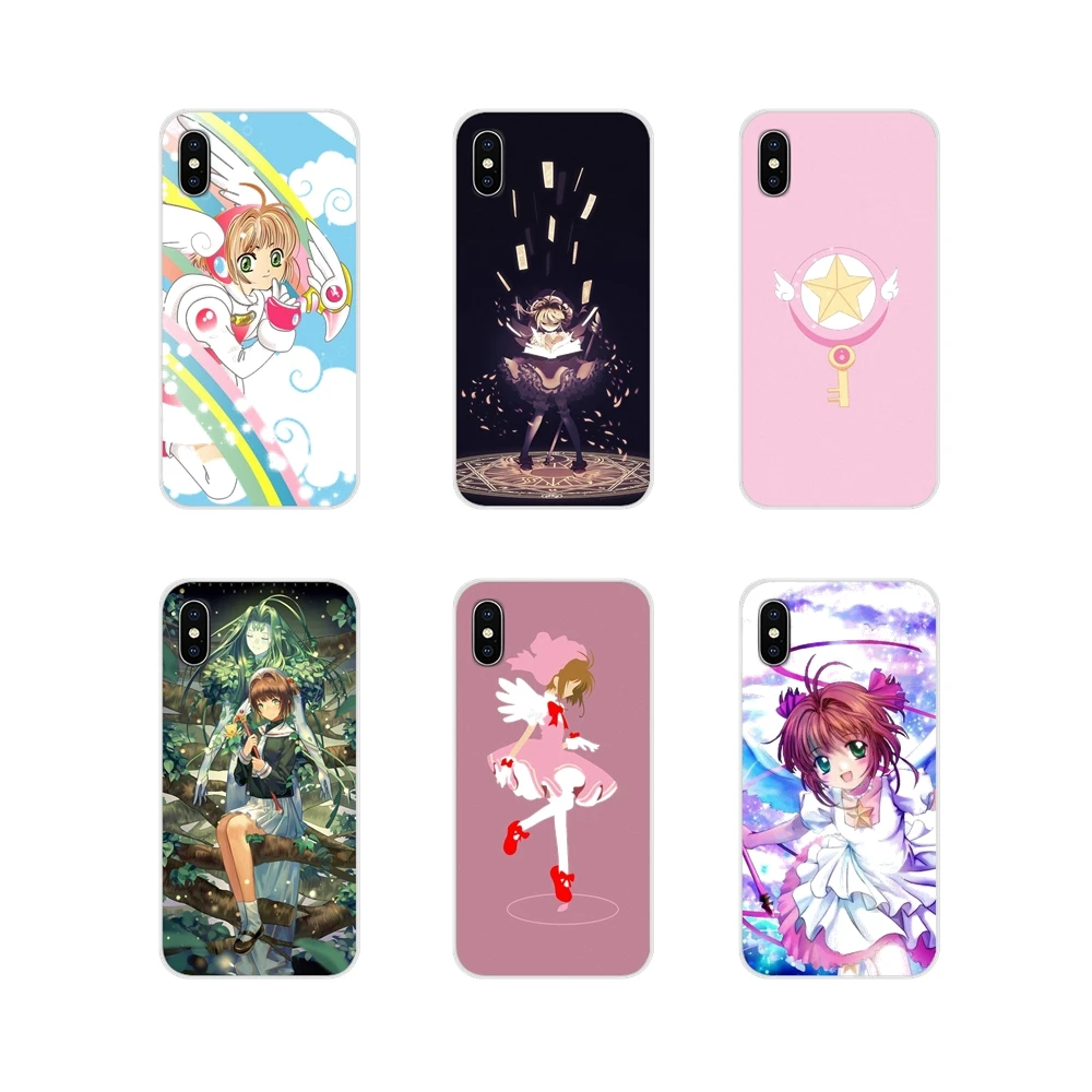 Sakura Card Captor Clow для Xiaomi Mi6 A1 5X 6X Redmi Note 5 5A 4X 4A 4 3 Plus Pro pocophone F1 аксессуары чехлы