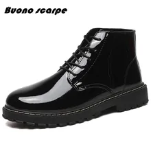 Новинка; мужская обувь с высоким берцем; модная черная трендовая обувь; обувь на толстой подошве; дышащая обувь на плоской подошве; Мужская обувь; кожаные оксфорды