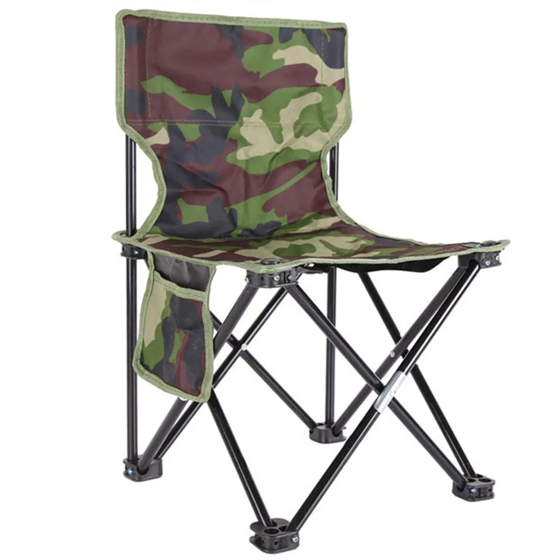 

Foldable Chair Outdoor Portable Carrying Fishing Chair Desk Art Painting BBQ Stool - Camouflage M L