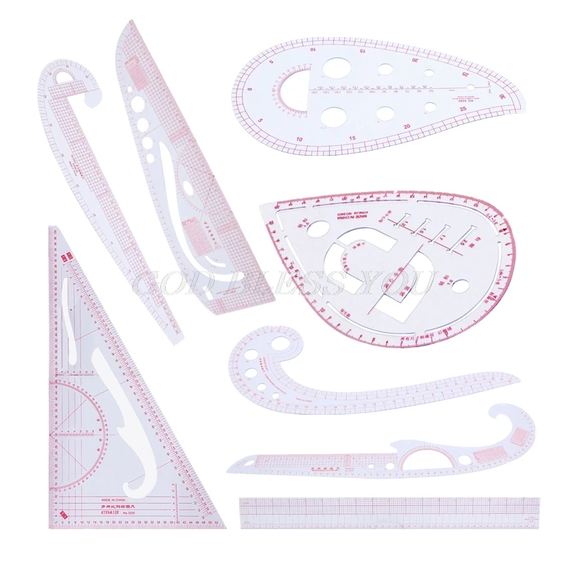 

Grading Ruler Cutting ruler Sewing Feet Multi-function Tailor-foot Put Yardstick Sleeve Arm Curve Cut Cutting Knife Ruler