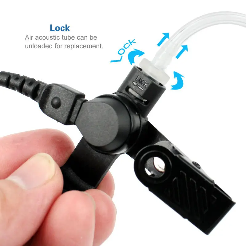 Air Acoustic Tube Headset For Motorola Xir P6600 8 IMG_0028