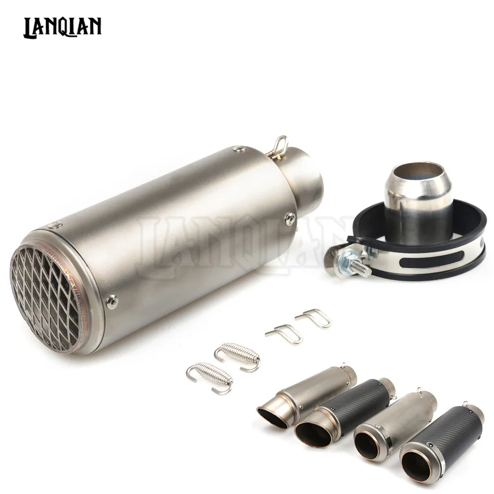 

For YAMAHA t max 500 mv agusta xadv x-adv z900 z1000sx Universal Motorcycle Carbon Fiber Exhaust Pipe GP Escape Exhaust Muffler