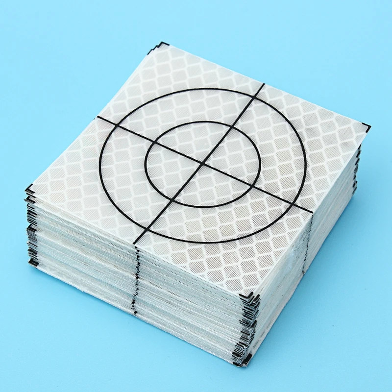 

100pcs Reflector Sheet Reflective tape target TOTAL STATION 60 x 60 mm