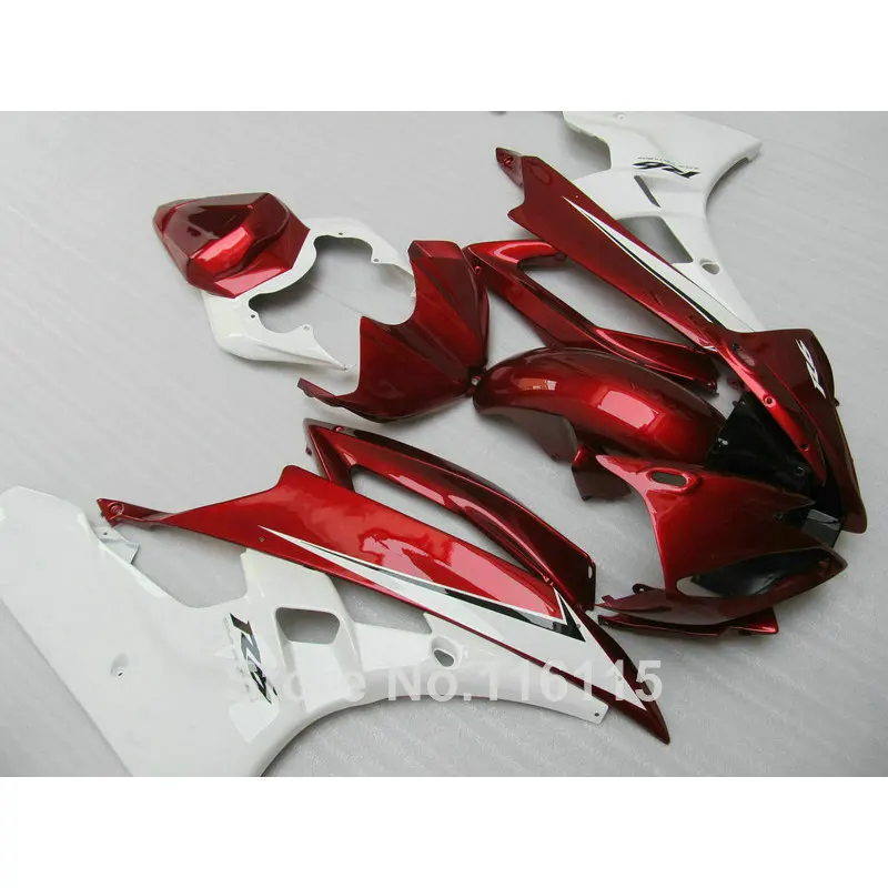 

Fairing kit for yamaha r6 injection molding 2006 2007 red white fairings set YZF-R6 06 07 NB094