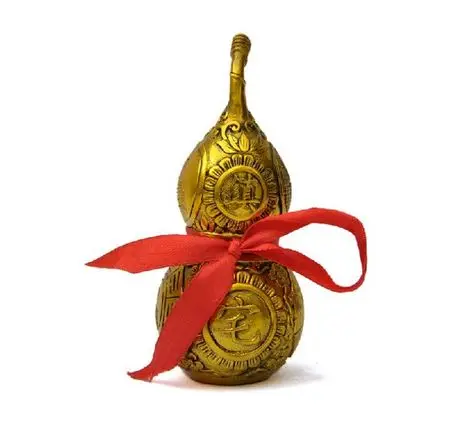 

A copper gourd ornaments talisman defends the safety and health of decorationroomcraft Art Statue Home decoration