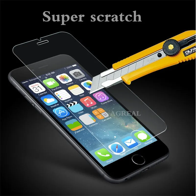 9H Super scratch Tempered glass for iphone 6 6s plus