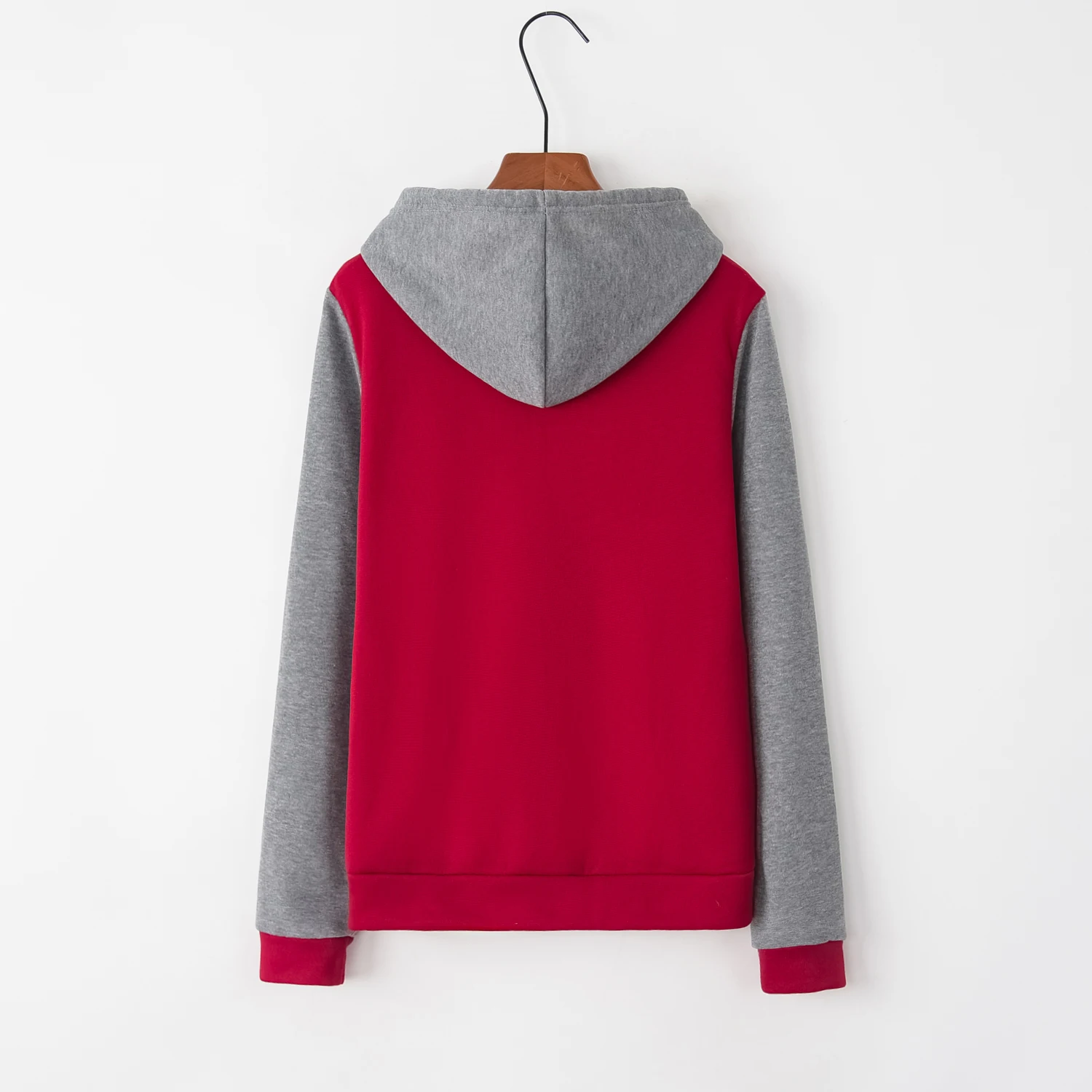 2018 новые модные женские туфли Кофты на молнии с капюшоном длинным рукавом дамы