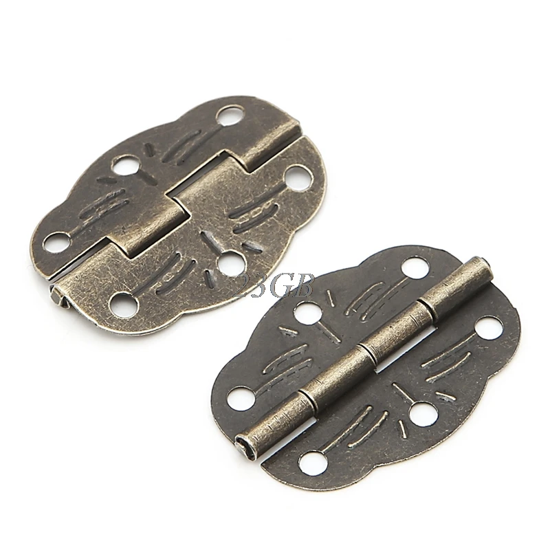 Door Butt Hinges Alloy Rotated From Antique Bronze 30mm*22mm 10PCS/SET M05 Door Butt Hinges Alloy Rotated From Antique Bronze 30mm*22mm 10PCS/SET M05