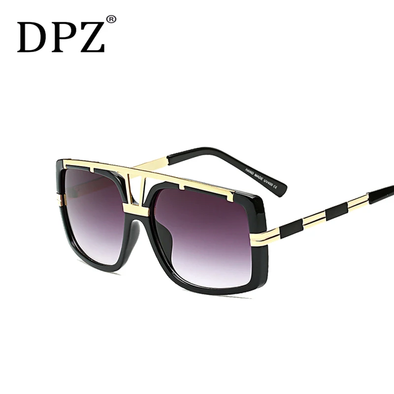 

2019 DPZ Brand Design men sunglasses Women retro steampunk UV400 protective eyeglasses Luxury brands