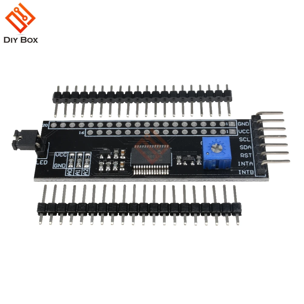 5 в MCP23017 1602/2004/12864 ЖК драйвер модуля IIC I2C последовательный интерфейс адаптер плата
