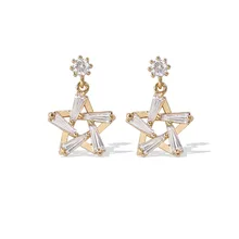 Новинка, Короткие мини-серьги со звездами, женские вечерние серьги, подарки