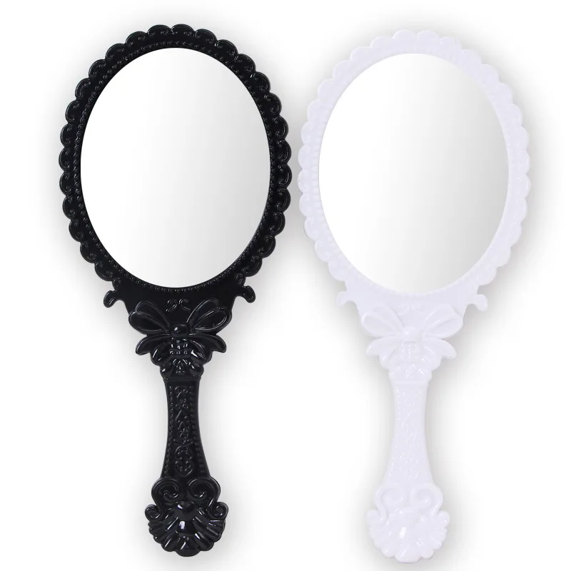 Kommen Rose vintage handle Makeup Mirrors oval vanity small mirror