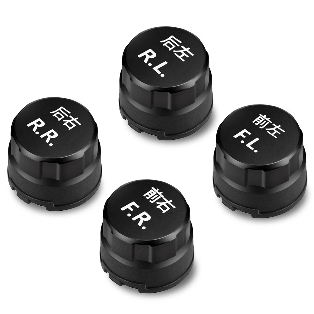 VC601B Car TPMS Tire Pressure Alarm System Bluetooth Waterproof App Connecting Smart Phone with 4 External Sensors