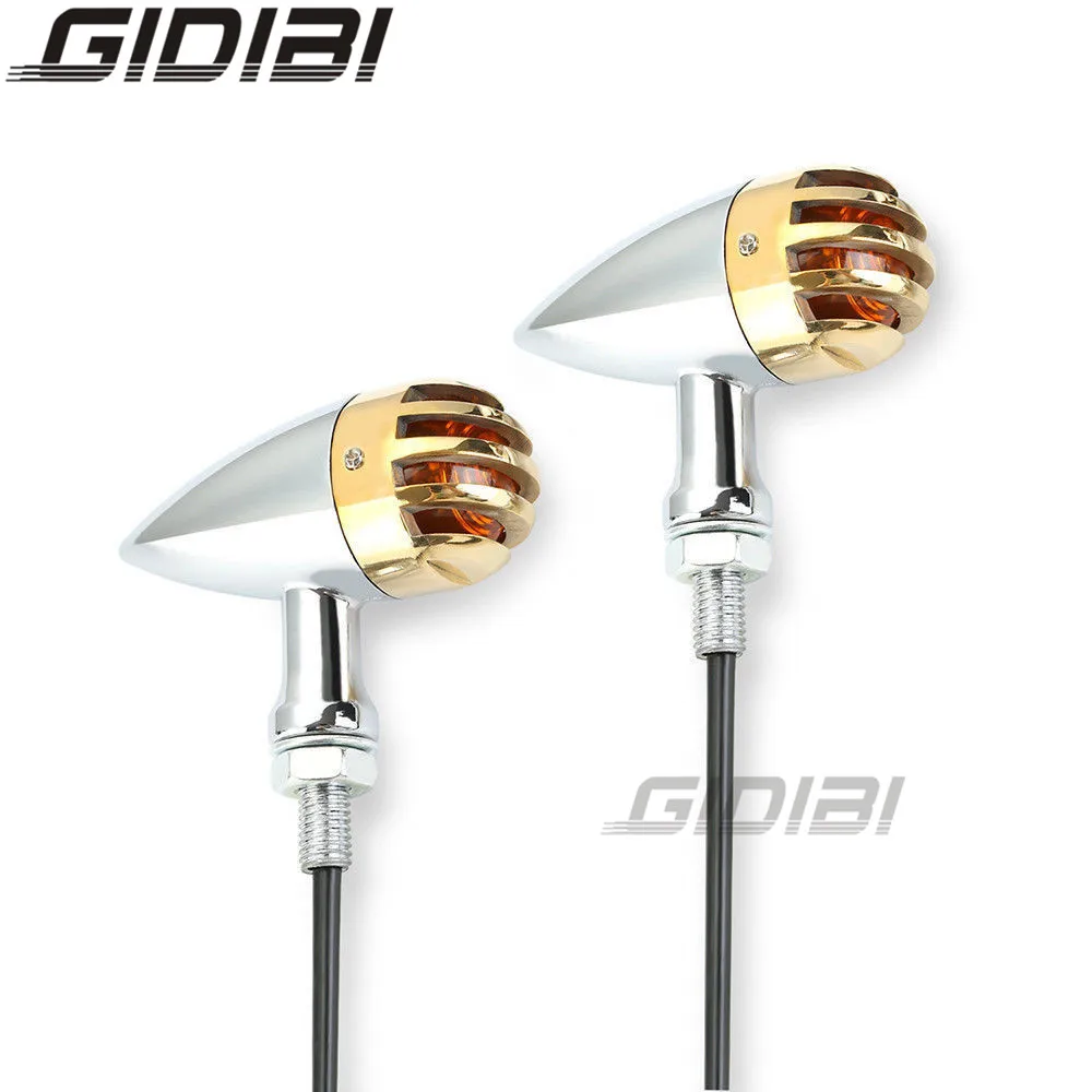 

Motorcyle Turn Signals Tail Brake Light Turn Signals Light For Harley Chopper Bobber Cruiser Touring with 10mm thread