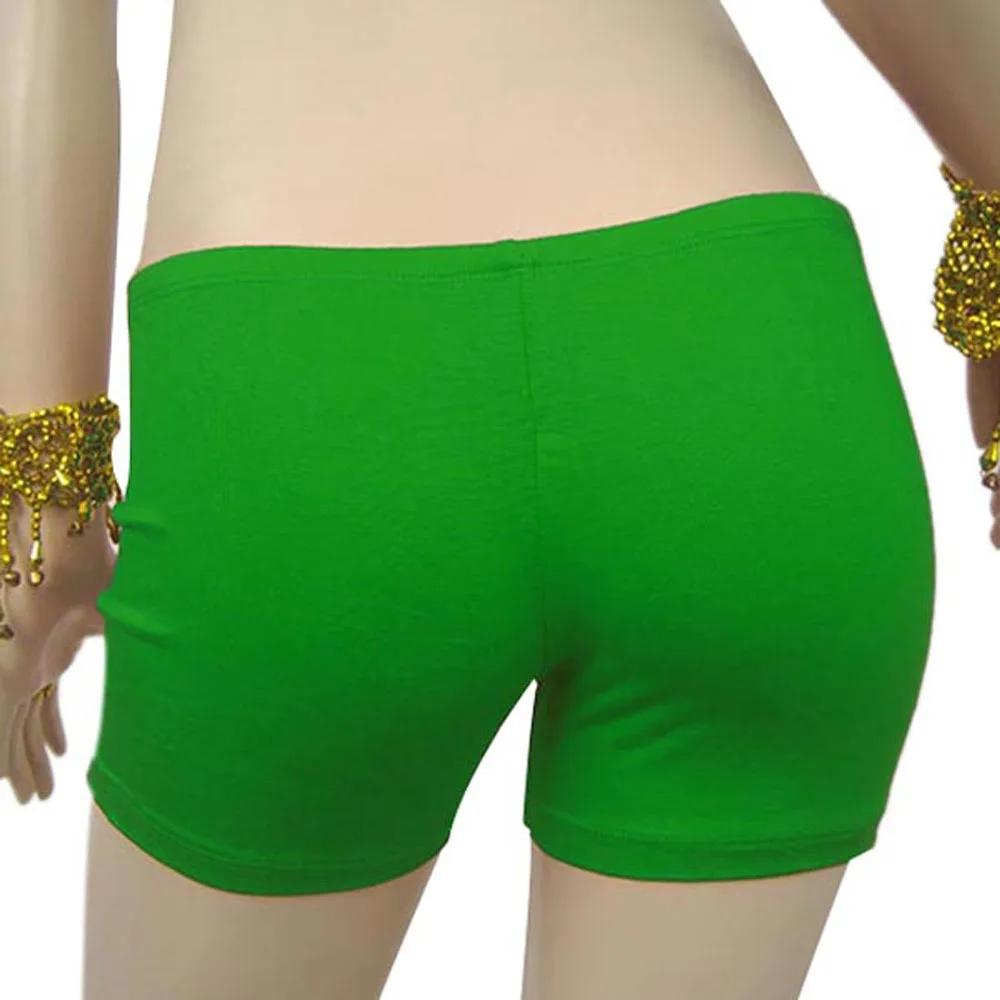 Женские дышащие шорты для йоги, спортивные танца живота, безопасное нижнее белье, обтягивающие леггинсы 14 цветов - Цвет: dark green