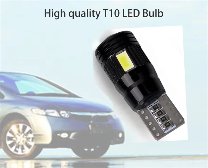 Hlxg 2 шт. T10 Светодиодный лампочки Canbus Error Free 5730 6smd W5W светодиодный лампы авто Интерьер просвет Автомобильные стояночные огни стайлинга автомобилей 194 168 12v