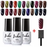 Belen дизайн ногтей Цвет лаки для ногтей магнит кошачьи глазки гель Лаки светодио дный LED УФ гель-лак длительный гель лак гель для ногтей Magenet 02 - изображение